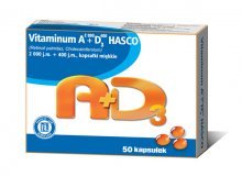 Vitaminum A 2000 + D3 400 50 kaps.