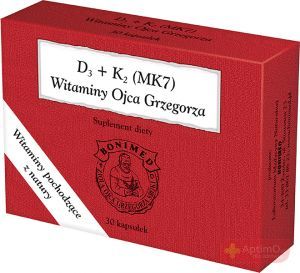 Witaminy D3 + K2 (MK7) Oj. Grzegorza 30 kaps.